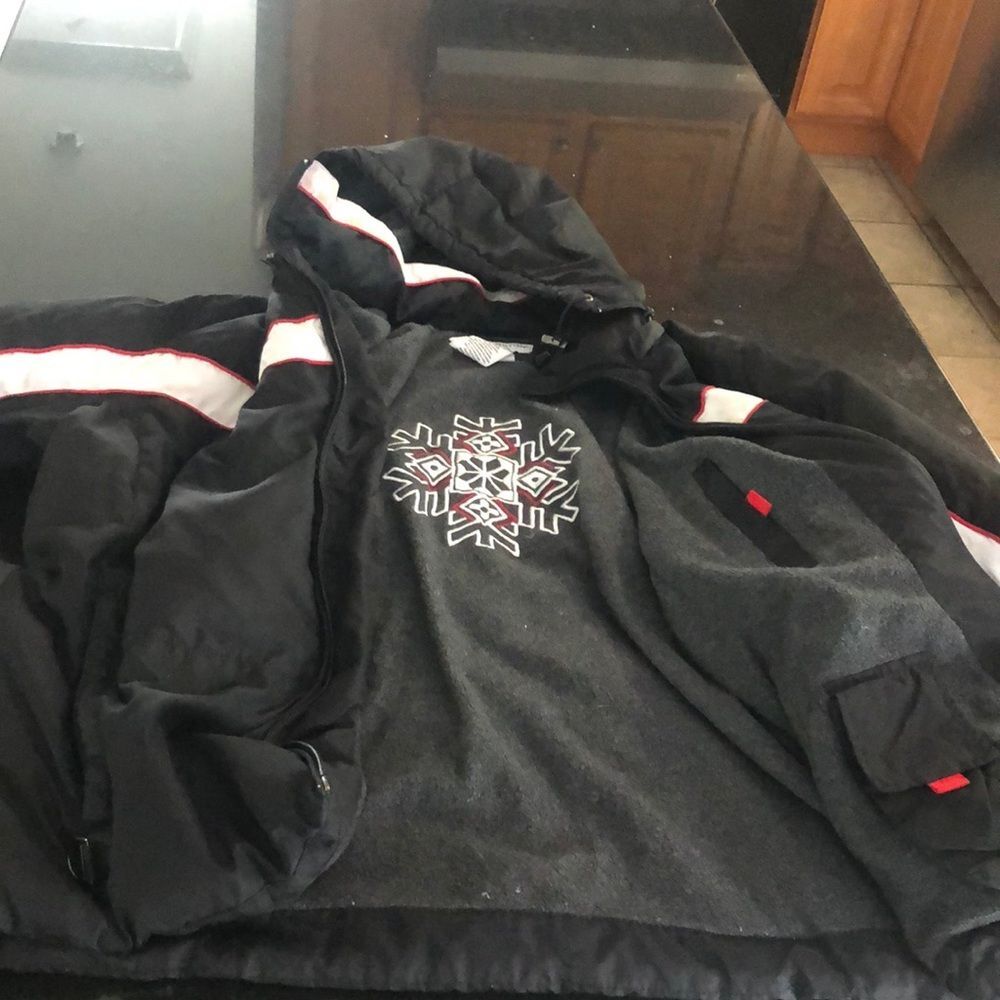 Winter jacket with hood and lining very warm XL
